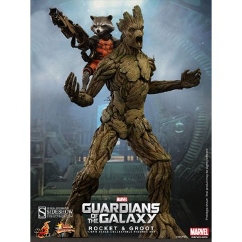 Guardians of the Galaxy Movie Masterpiece Action Figure 2 Pack 1/6 Rocket and Groot